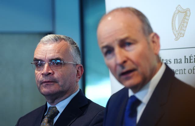 Micheal Martin (right) with Minister for Social Protection Dara Calleary