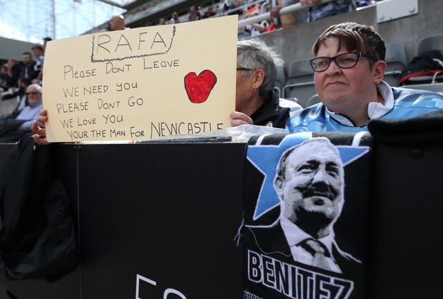 Rafael Benitez was well liked by Newcastle fans