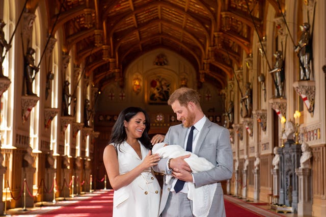 Harry and Meghan chose St George's Hall in Windsor Castle to introduce their son to the world