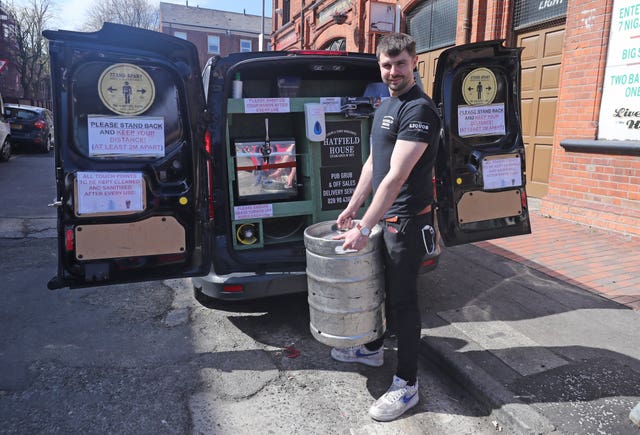 Loading up in Belfast