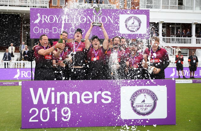 Somerset lifted the Royal London One-Day Cup last year (Tim Goode/PA)