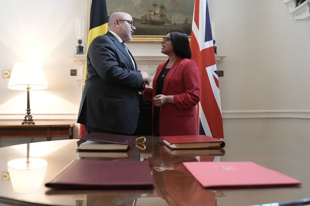 UK-Belgium Law Enforcement Cooperation Agreement signing