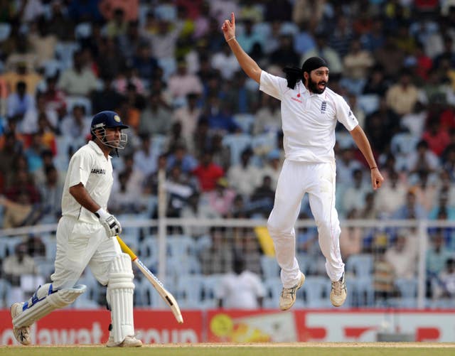 Monty Panesar was famed for his joyous celebrations (Anthony Devlin/PA)