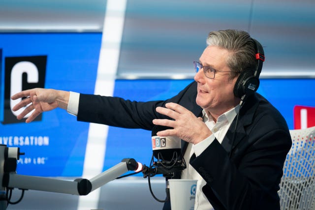 Keir Starmer phone-in on LBC