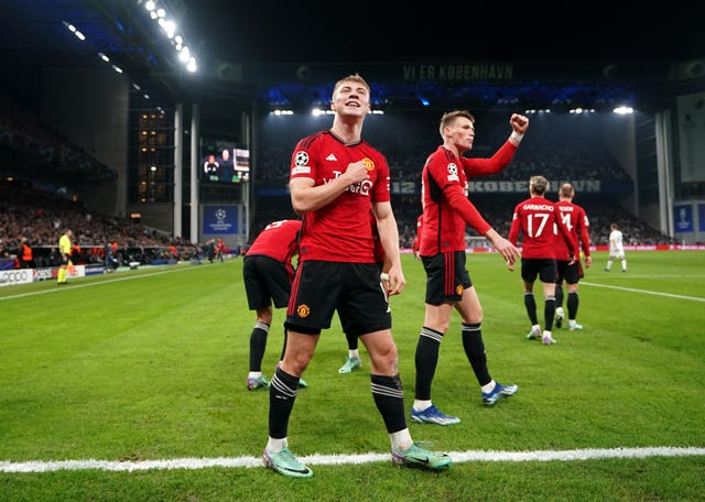 Rasmus Hojlund scored twice for Manchester United