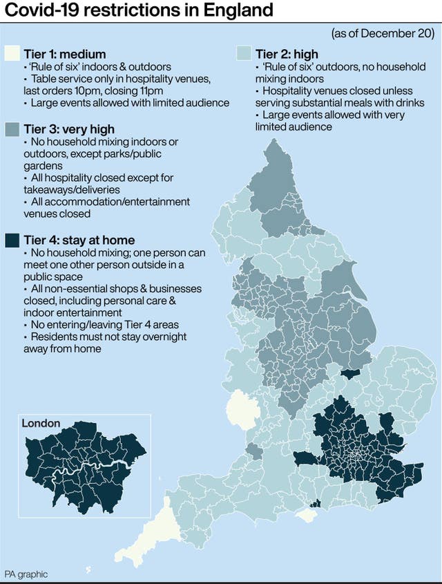Covid-19 restrictions in England