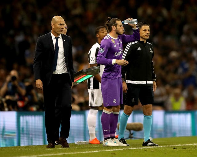 Real Madrid boss Zinedine Zidane sent on Bale as a late substitute during the 2017 Champions League final in Cardiff