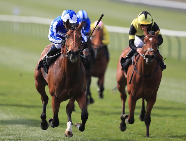 Fox Champion (left) continued his progression at Newmarket
