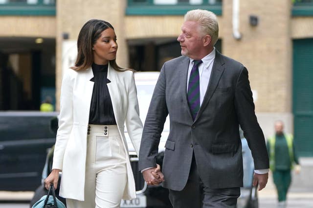 Boris Becker and partner