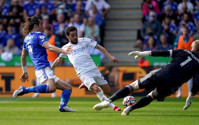 Bernardo Silva puts Manchester City in front