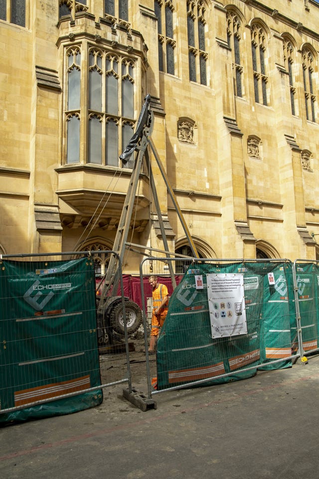 The investigation site in Chancellor’s Court