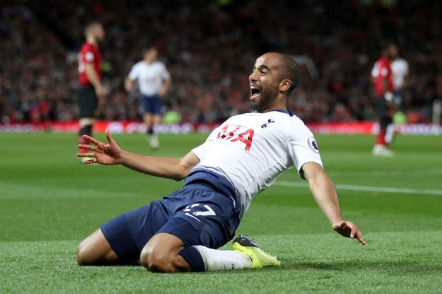 Lucas Moura scored in Tottenham's win over Manchester United (Nick Potts/PA).