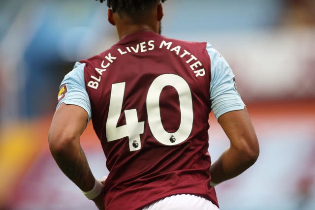 'Black Lives Matter' replaced player names on the back of the shirts