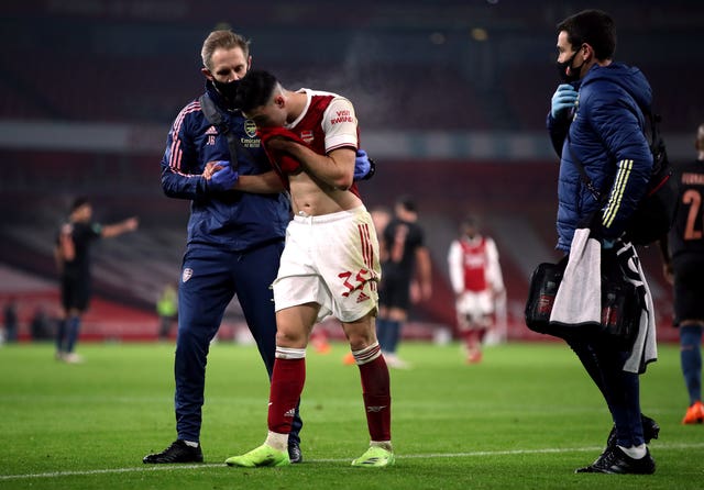 Gabriel Martinelli suffered fresh injury agony to add to Arsenal''s problems 