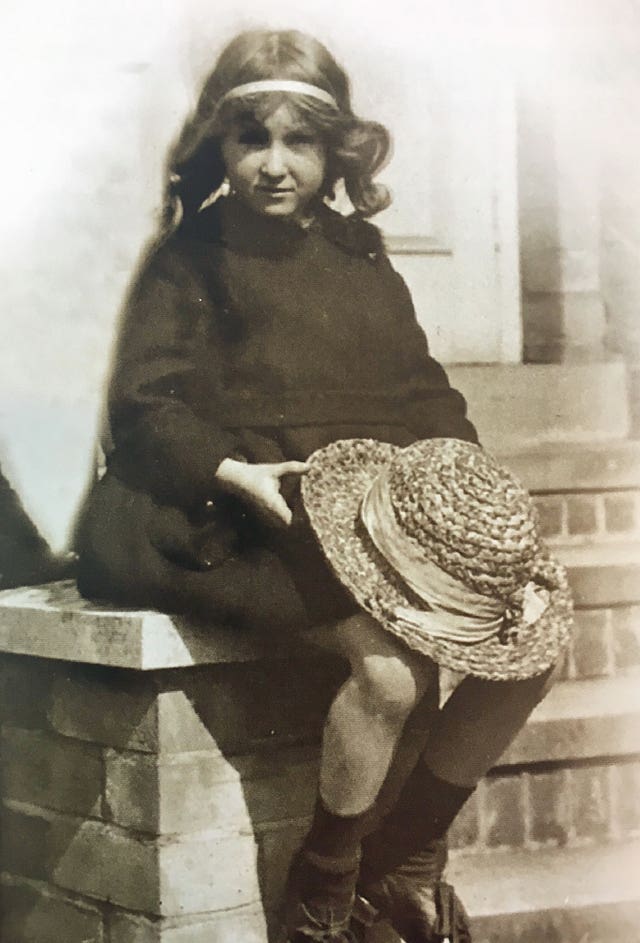 Rosemary Powell aged six, when she first started collecting poppies (Royal British Legion/PA)