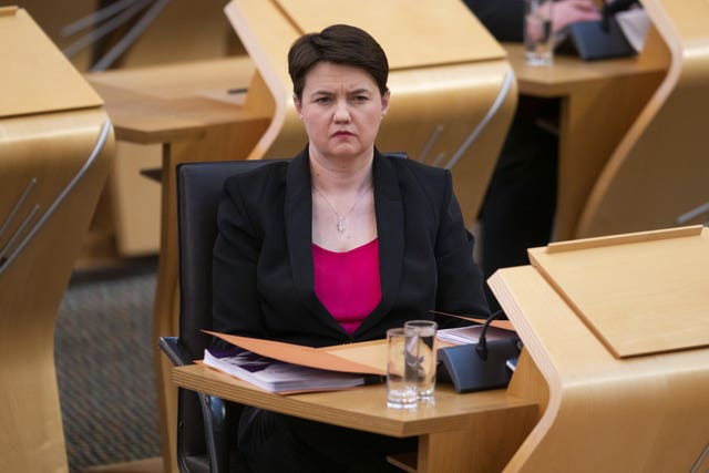 Ruth Davidson in Holyrood