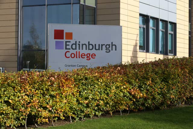 College sign
