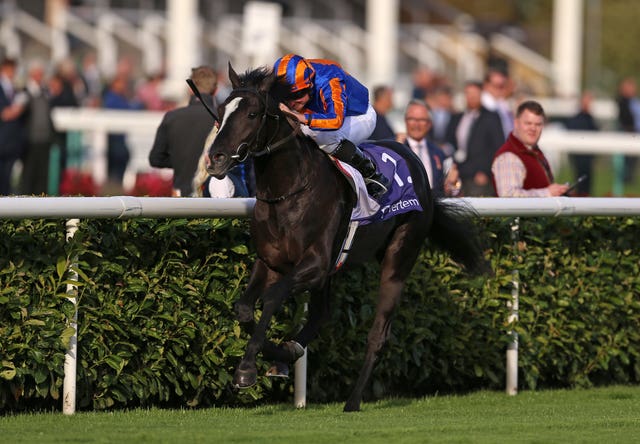 Auguste Rodin, here winning at Doncaster, is Ballydoyle's main hope for the Betfred Derby 