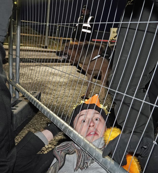 Extinction Rebellion protest at coal mine