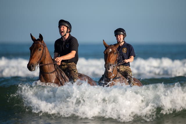 The King’s Troop Royal Horse Artillery in Norfolk