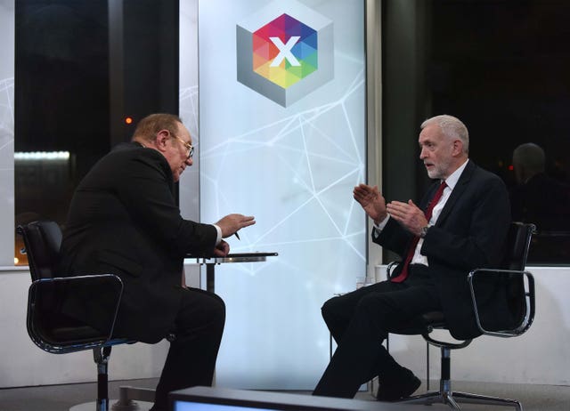 Andrew Neil interviewing Jeremy Corbyn