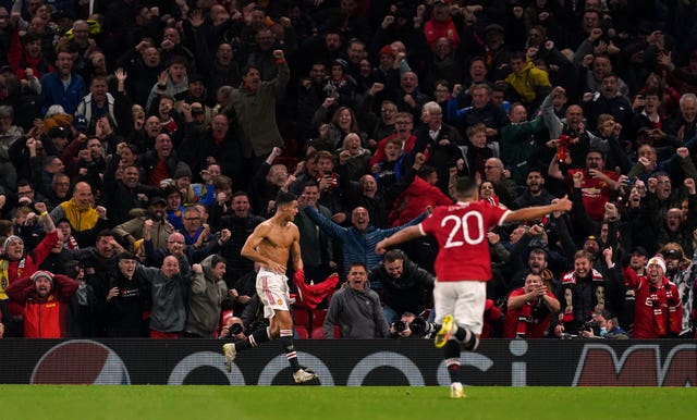Old Trafford erupts after Cristiano Ronaldo's last-gasp winner
