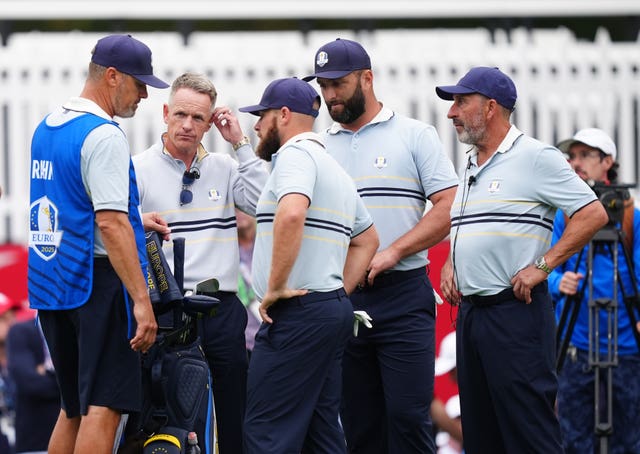 European Ryder Cup players and captain