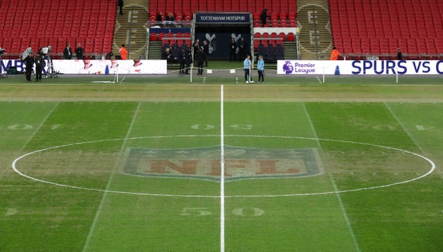 There were complaints about the state of the pitch at Wembley
