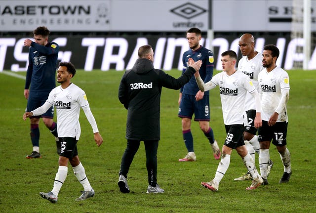 Wayne Rooney and the Derby first-team squad will miss Saturday's FA Cup tie