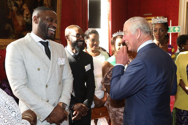 Charles with Lethal Bizzle at St James’s Palace