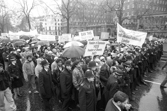 A rally in London’s Park Lane