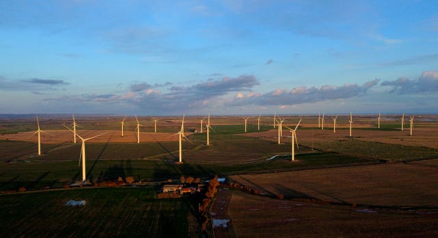 Wind turbines in the countryside