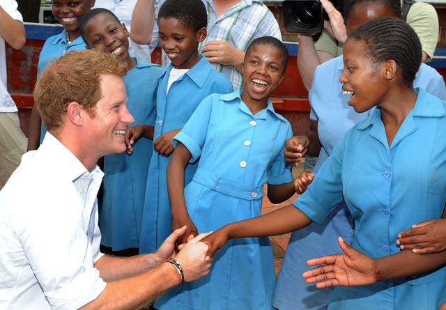 Prince Harry visits Africa
