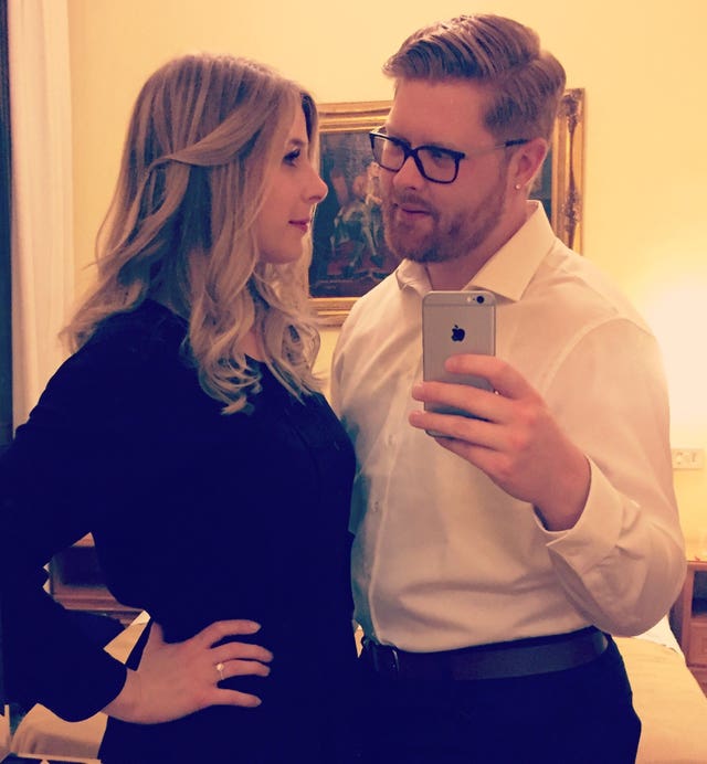 Tyler Ferguson and Christine Archibald