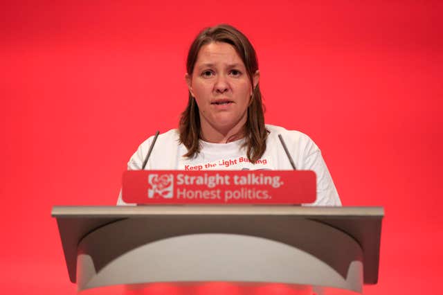 Anna Turley lost her seat in Redcar in this month's election (Jonathan Brady/PA)