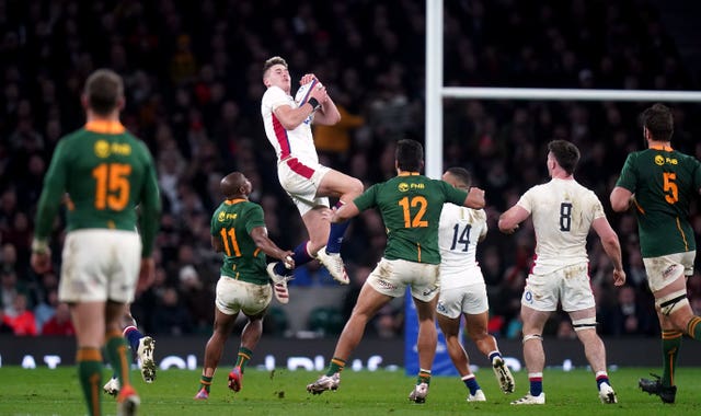 Freddie Steward was unbeatable in the air throughout a triumphant autumn for England