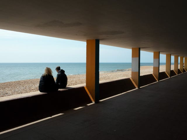 A photo issued by Historic England from its Picturing Lockdown Collection entitled Life in Lockdown taken by commissioned artist Chloe Dewe Mathews in Bottle Alley, St Leonards-on-Sea