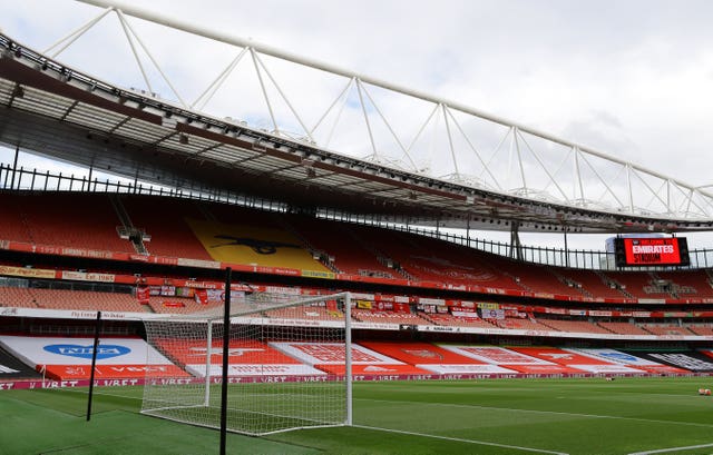 Stadiums have stood empty for Premier League fixtures since the season resumed in June.