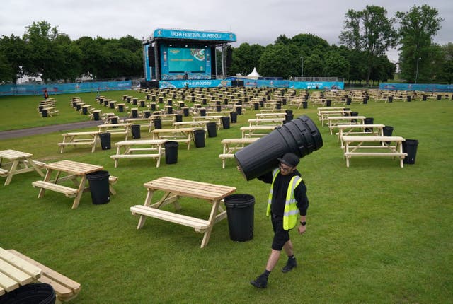 UEFA EURO 2020 Fan Zone at Glasgow Green