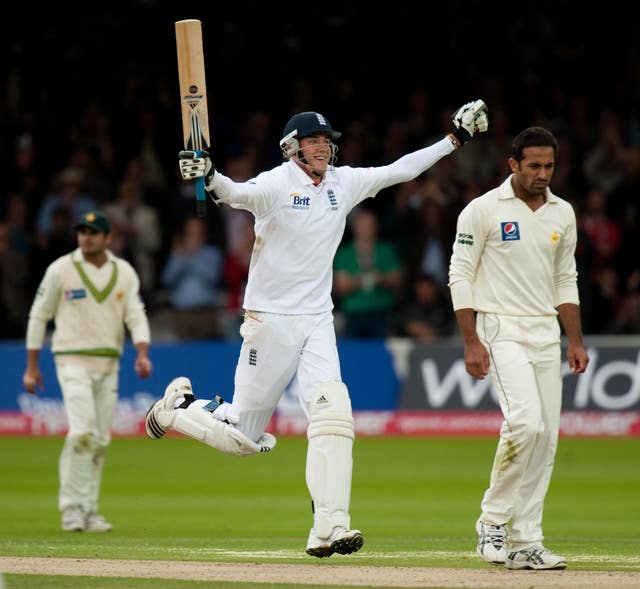 In 2010 against Pakistan, Broad hit his highest Test score of 169