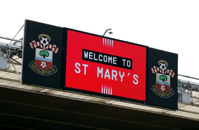 The big screen displays a 'Welcome to St Mary's' message