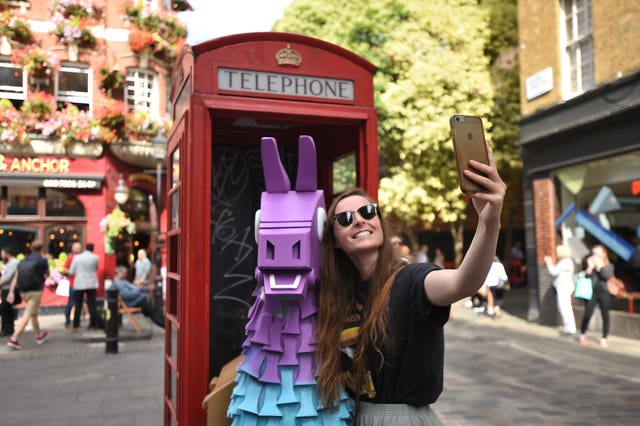 A Fortnite Loot Llama in London