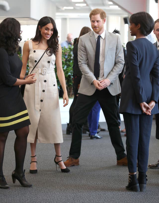 The couple plan to support the Queen - the head of the Commonwealth - by taking a lead in Commonwealth youth matters (Yui Mok/PA)