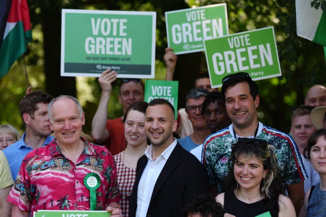 Zack Polanski at a Green Party rally