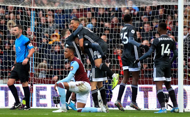 Leicester ran riot at Villa Park