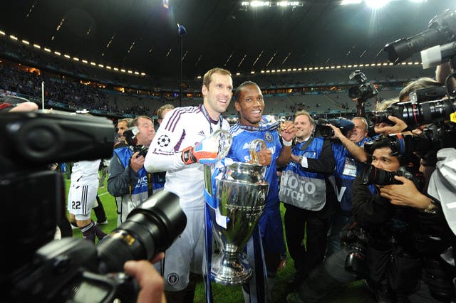 Petr Cech, left, and Didier Drogba were Chelsea's heroes in Munich