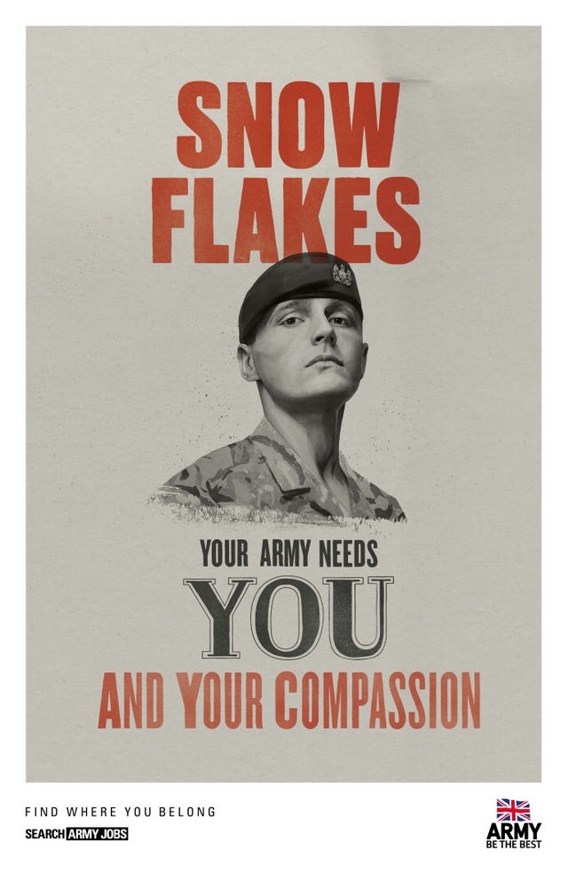 Army recruitment advert