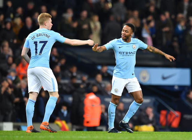 There had been speculation over the future of key players such as Kevin De Bruyne (left) and Raheem Sterling 