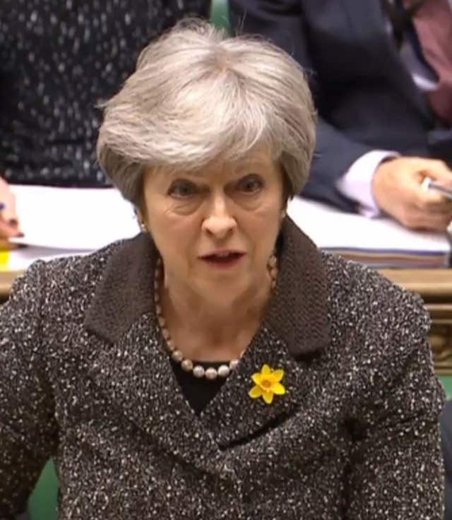 Theresa May said the Bill will force energy companies to change their ways (PA)