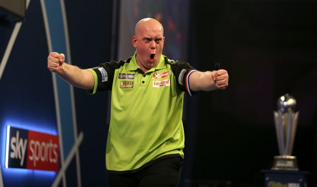 Michael Van Gerwen averaged 102.21 at Ally Pally